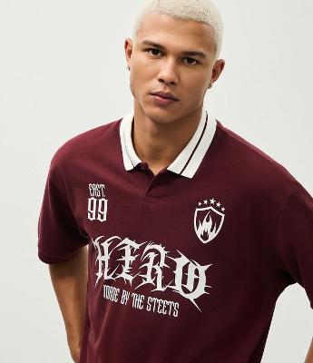 Camiseta Boxy em Piquet com Estampa Frontal