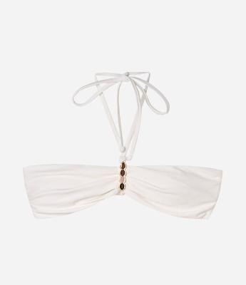 Biquíni Top Bandeau em Microfibra com Aviamento