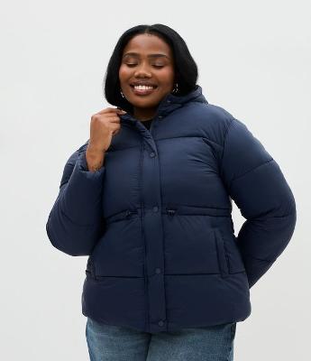 Jaqueta Pesada Acolchoada com Capuz e Regulador Curve & Plus Size