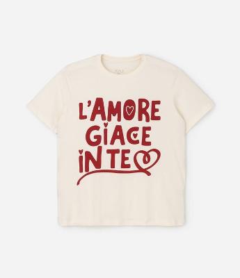 Camiseta Alongada com Estampa Lettering Curve & Plus Size