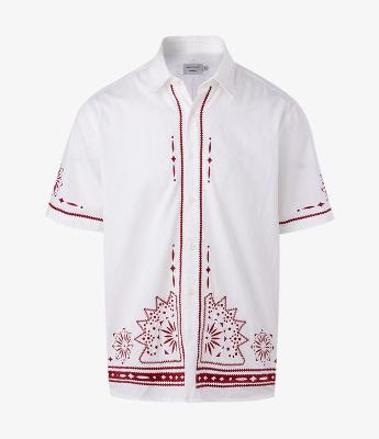 Camisa em Tricoline com Mandala Bordada Alceu Valença