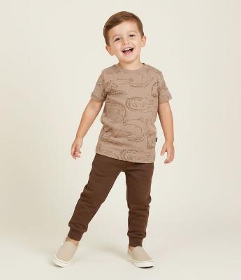 Camiseta Infantil Estampa Jacarés- Tam 1 a 6 Anos