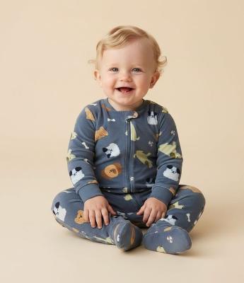 Macacão Infantil com Estampa Cachorro – Tam RN a 24 Meses