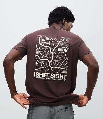 Camiseta Comfort em Algodão Peruano com Estampa Mapa