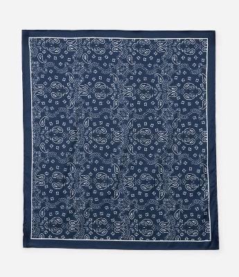 Lenço Acetinado com Estampa Paisley