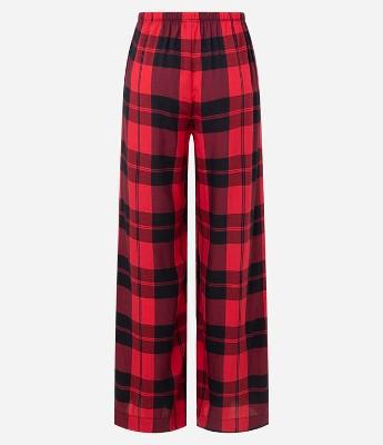 Calça de Pijama em Viscose com Estampa Xadrez
