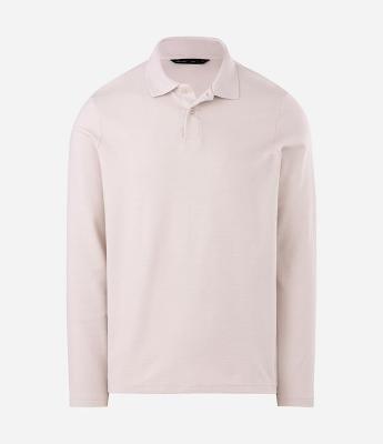 Camiseta Manga Longa Polo Texturizada Ottoman