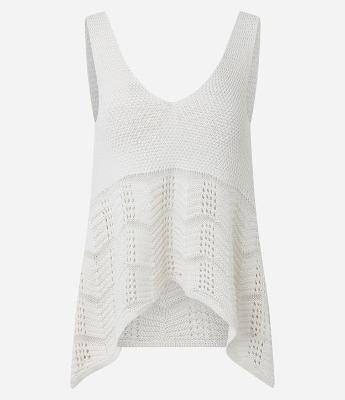 Blusa Mullet em Tricô com Alças Largas