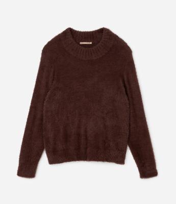 Blusão Alongado em Tricô Peludinho Curve & Plus Size