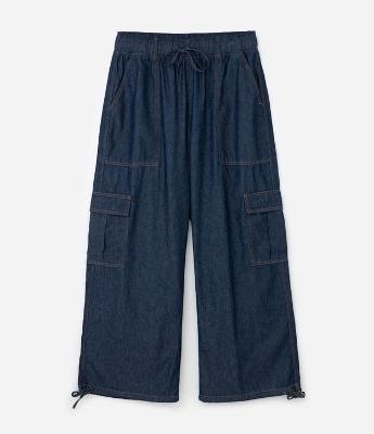 Calça Jeans Aladim com Bolso Cargo Curve & Plus Size