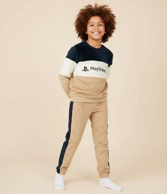 Pijama Infantil Longo com Estampa PlayStation – Tam 5 a 16 Anos