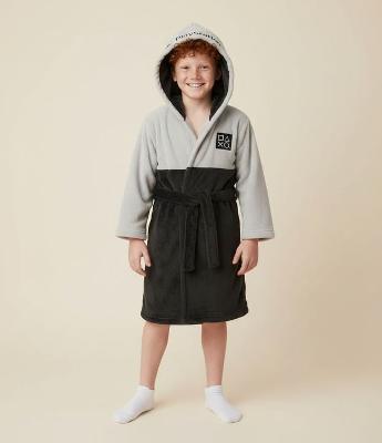 Roupão Infantil PlayStation em Fleece - Tam 5 aos 16 Anos