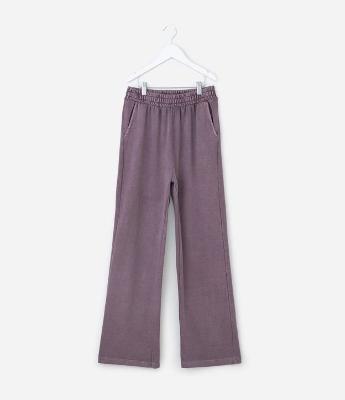 Calça Infantil em Moletom com Felpa Lavado – Tam 7 a 14 Anos