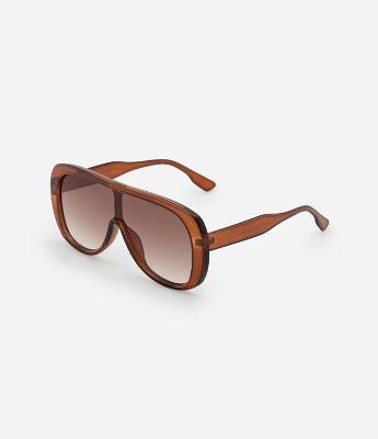 Óculos de Sol Máscara com Lentes em Degradê