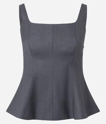 Blusa de Alfaiataria com Barra Peplum