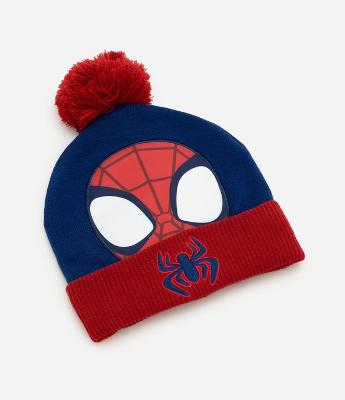 Gorro Infantil Spidey com Pompom - Tam U
