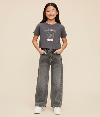 Camiseta Boxy Infantil com Estampa Cereja – Tam 5 a 16 Anos