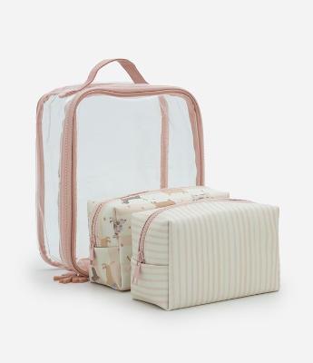 Necessaire 3 em 1 com Estampa Delicada de Cachorro