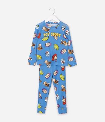 Pijama Infantil Longo em Ribana Estampa Toy Story - Tam 2 a 8 anos