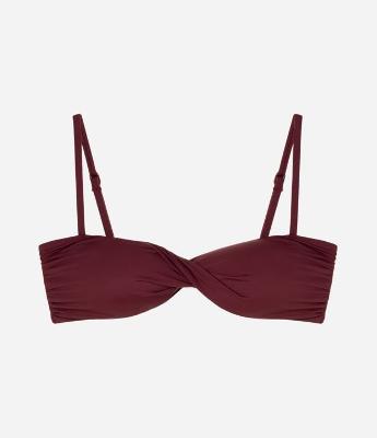 Biquíni Top Bandeau com Detalhe Torcido