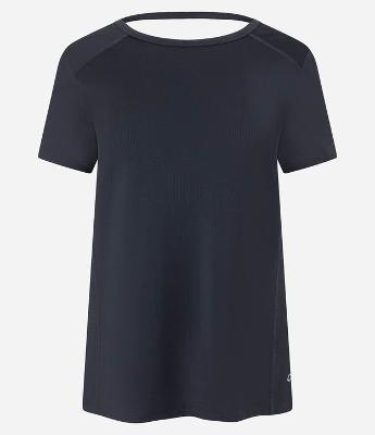 Camiseta em Microfibra com Decote nas Costas