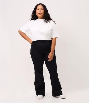 Calça Sarja Reta Preta Curve & Plus Size
