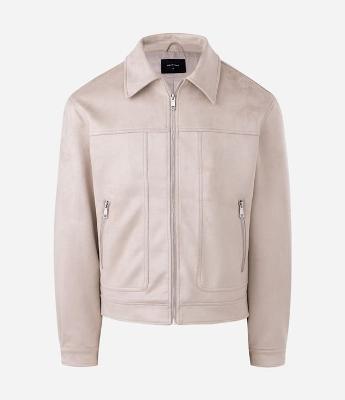 Jaqueta Masculina Harrington em Suede