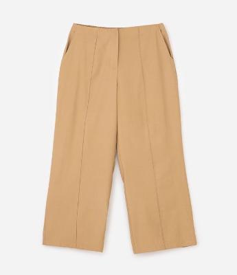 Calça Alfaiatada Wide com Friso Frontal Curve & Plus Size