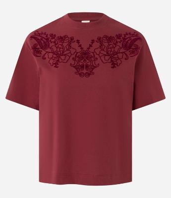 Blusa em Algodão com Arabesco de Flores
