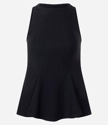 Blusa Peplum em Bengaline com Gola Halter