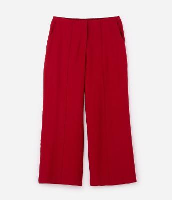 Calça Alfaiatada Wide com Friso Frontal Curve & Plus Size