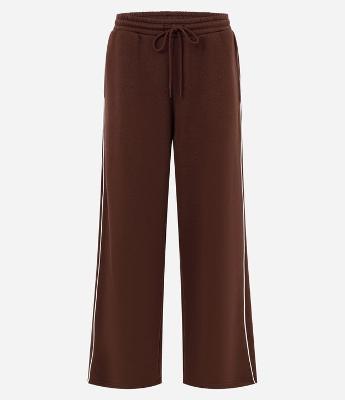 Calça de Moletom com Listras Laterais Contrastantes