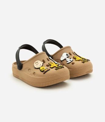Sandália Infantil Babuche com Apliques Snoopy – Tam 20 ao 29