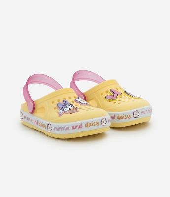 Sandália Babuche Infantil com Patch Minnie e Margarida - Tam 19 ao 26