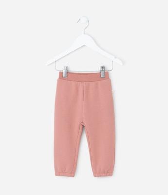 Calça Infantil em Moletom com Orelhas Aplicadas – Tam 0 a 18 Meses