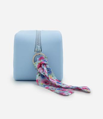 Necessaire em Silicone com Lenço Estampado