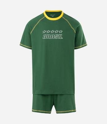 Pijama Curto Brasil em Algodão