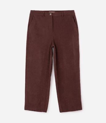 Calça Veludo Cotelê Reta Curve & Plus Size