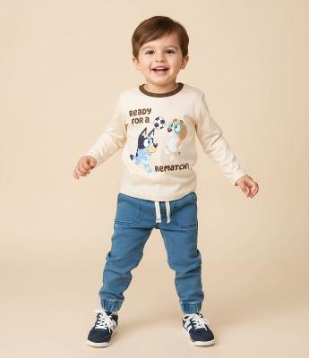 Camiseta Infantil com Estampa Bluey Futebol – Tam 2 a 6 Anos