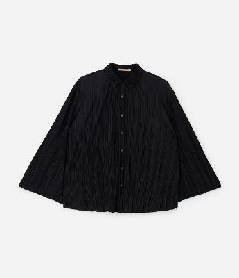 Camisa Manga Longa Canelada em Malha Curve & Plus Size