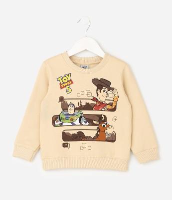 Casaco Infantil Toy Story com Estampa Woody & Buzz – Tam 5 a 5 Anos