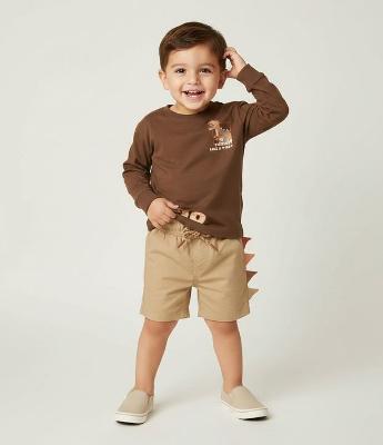 Bermuda Infantil de Banho com Detalhe Interativo – Tam 1 a 6 Anos