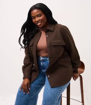 Camisa Leve em Polyvelour Alongada Curve & Plus Size
