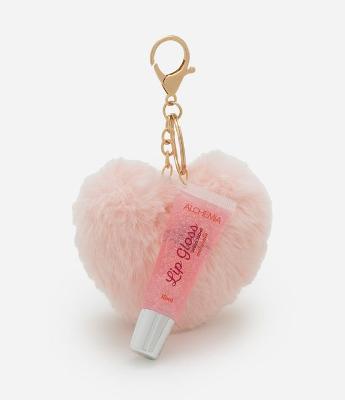 Gloss com Chaveiro de Pelúcia Coração Alchemia