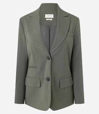 Blazer Oversized Alfaiatado com Bolsos Frontais
