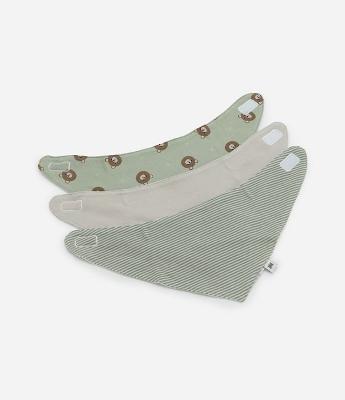 Kit 03 Babadores Infantil em Algodão com Estampa – Tam U