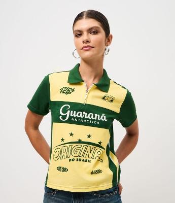 Camiseta Polo com Estampa Guaraná Antarctica