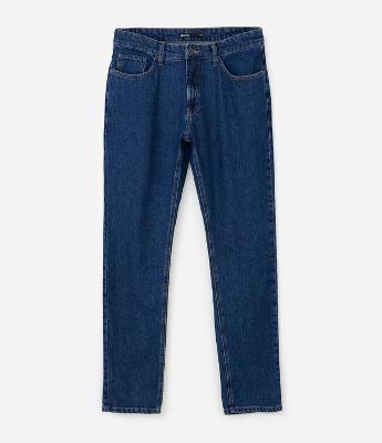 Calça Jeans Slim com Bolsos Funcionais