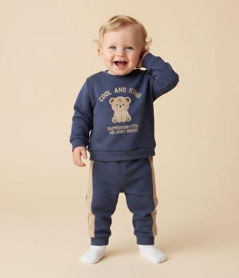 Conjunto Infantil Moletom com Estampa Urso – Tam 0 a 18 Meses