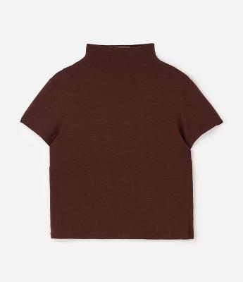 Blusa Curta em Viscoelastano com Gola Inteira Curve e Plus Size